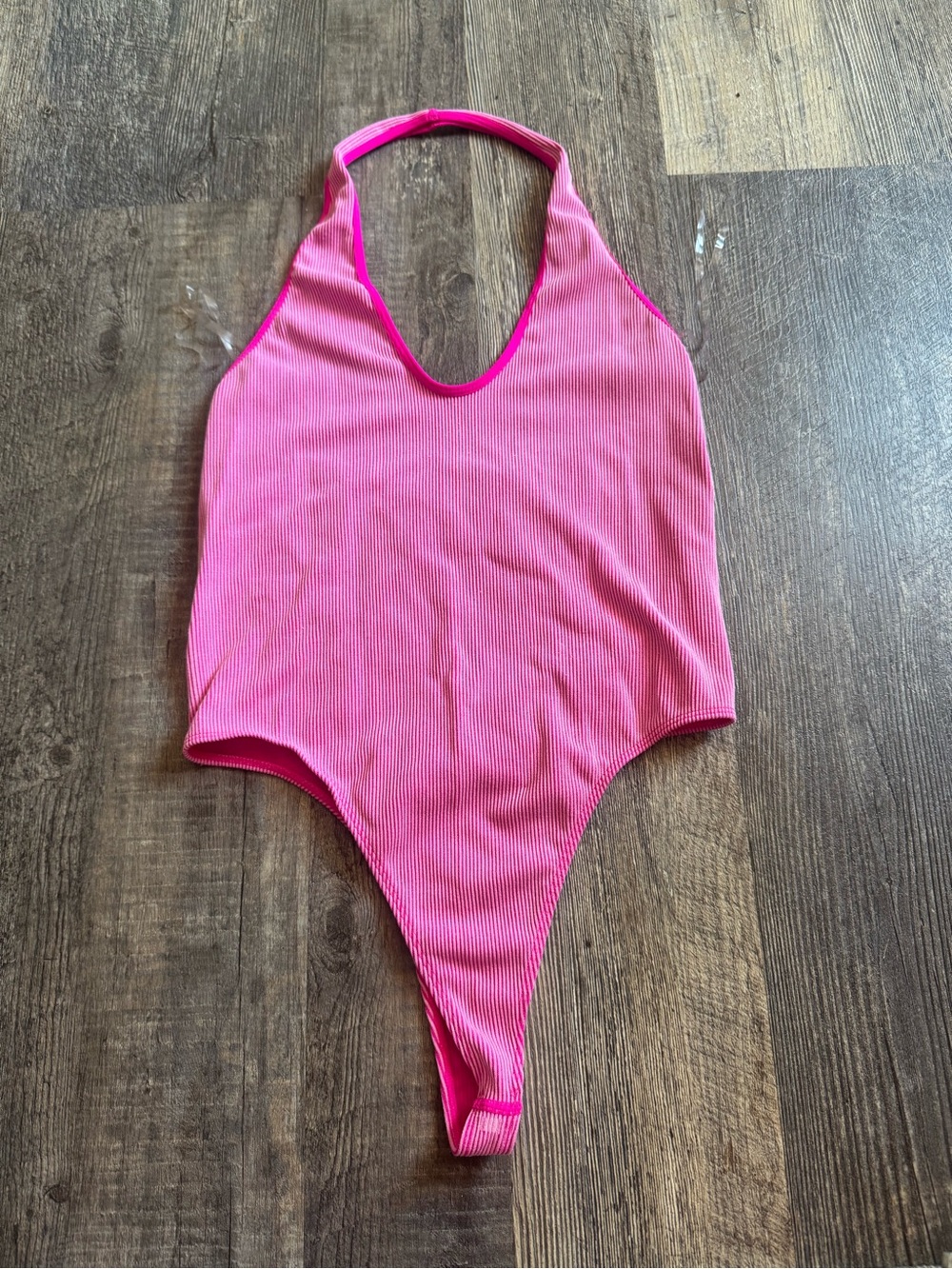 wild fable Hot Pink Ribbed Bodysuit